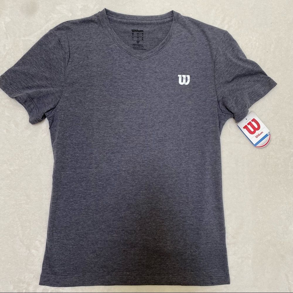 men’s wilson tennis athletic t shirt